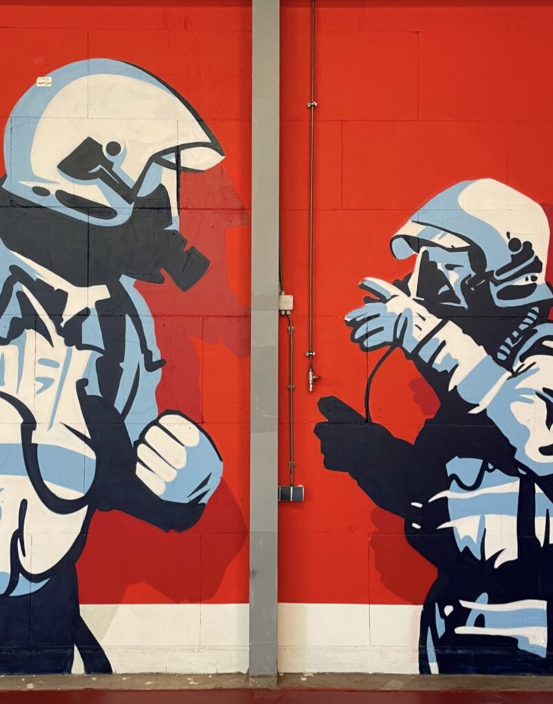 Mural voor Veiligheidsregio IJsselland in Zwolle
