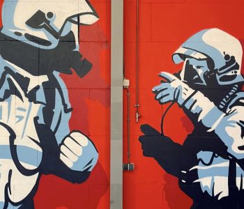 Mural voor Veiligheidsregio IJsselland in Zwolle
