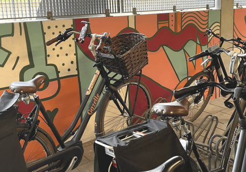 Streetart fietsenkelder Rhedens